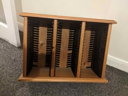 Photo of free Wooden CD rack (Hatfield AL9) #1