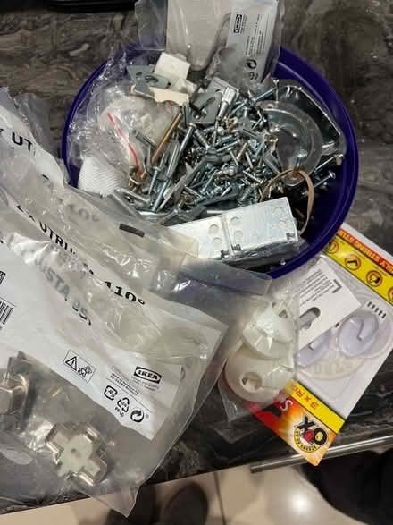 Photo of free Box of screw nails, handles, ikea bits (Wallasey CH44) #1