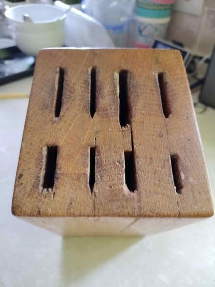 Photo of free Wooden Knife block ( homemade) (Eastbourne BN21 2) #3