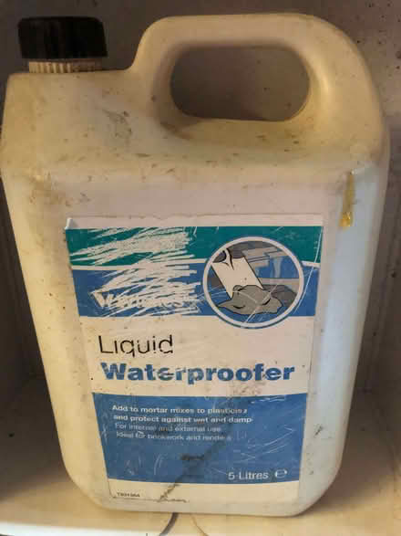 Photo of free Liquid waterproofer for mortar (Dereham Rd area NR2) #1