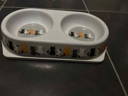Photo of free Double cat bowl (Lemsford AL8) #1