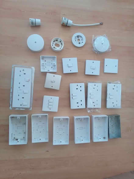 Photo of free Mixture of mains sockets, switches etc (Henlow SG16) #1
