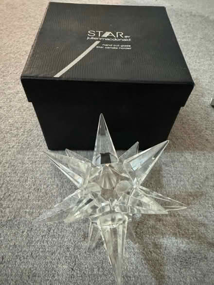Photo of free Julian McDonald star candle holder (Burpham surrey) #1