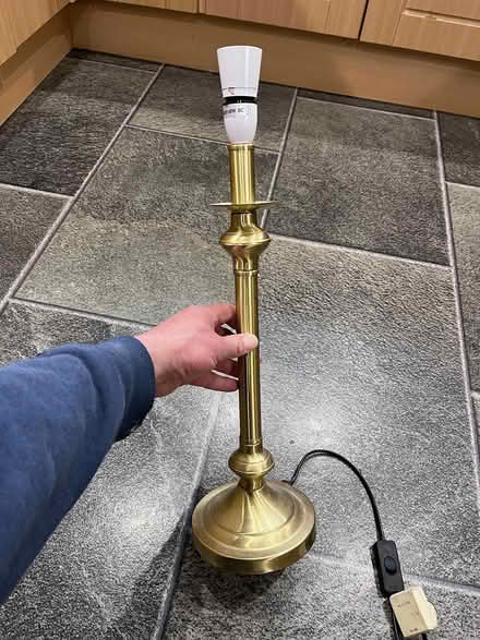 Photo of free brass (effect) lamp (Larkfield) #2