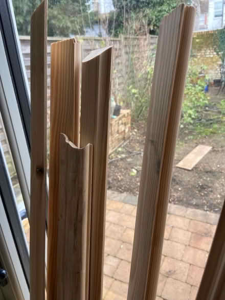 Photo of free Pine picture rail 1.3 - 1.8m lengths (Watford Heath WD19) #1