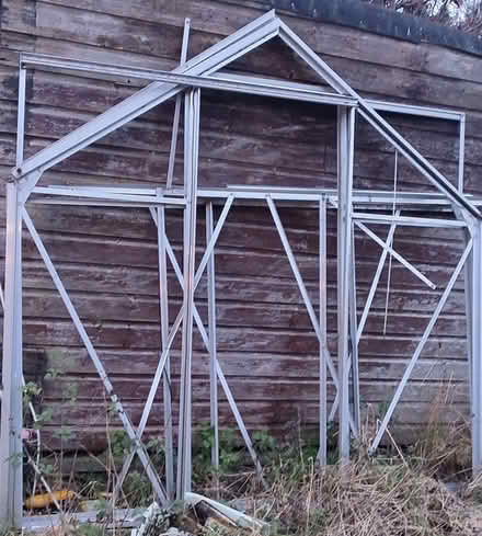 Photo of free Incomplete aluminium greenhouse frame (Pontesford SY5) #1