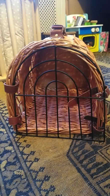 Photo of free Wicker cat carrier (Downham) #1