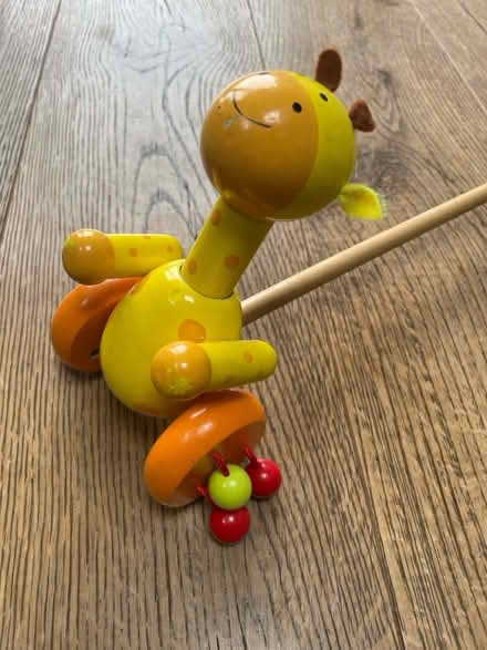 Photo of free Wooden push-along giraffe toy (SM4) #1