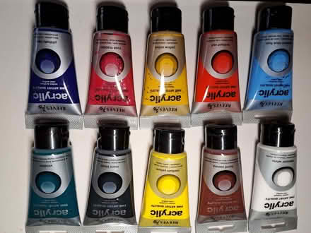 Photo of free acrylic paints & brushes (Greatfield GL51) #1