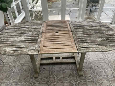 Photo of free Teak Garden Table (Barnes SW13) #1