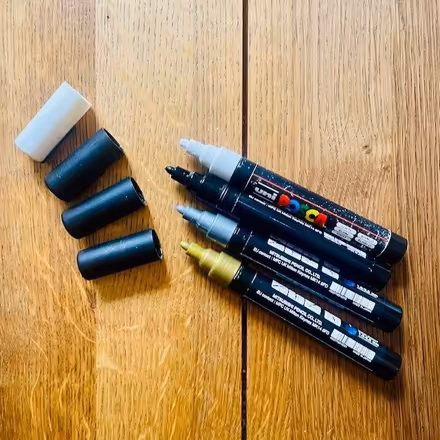 Photo of free Posca UNI Pens, Black, White, Gold, Silver (City of Bristol BS5) #1