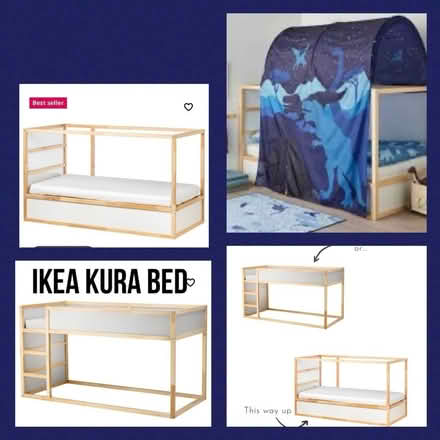 Photo of free IKEA KURA BED- with Mattress and Canopy (Ealing W5) #1