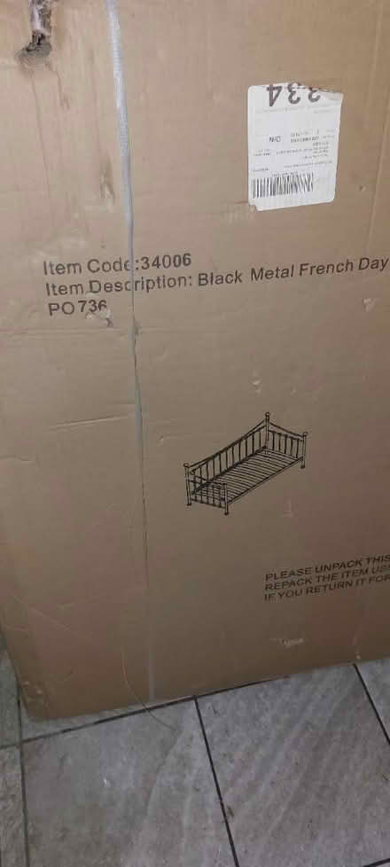 Photo of free Metal Day bed (Bignall End ST7) #1