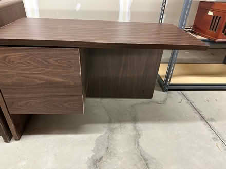 Photo of free 2 part manufactured wood desk (Route 146 Clifton Park) #2