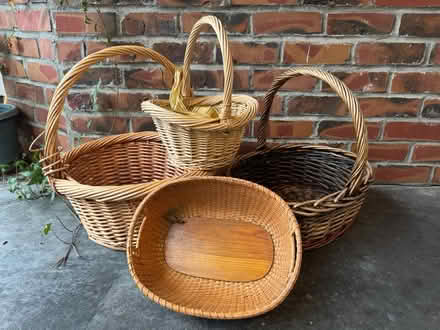 Photo of free 4 wicker baskets (San Jose near Union/Curtner) #1