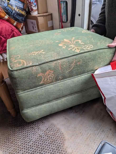 Photo of free Footstool pouffe (Barnards Green WR14) #1