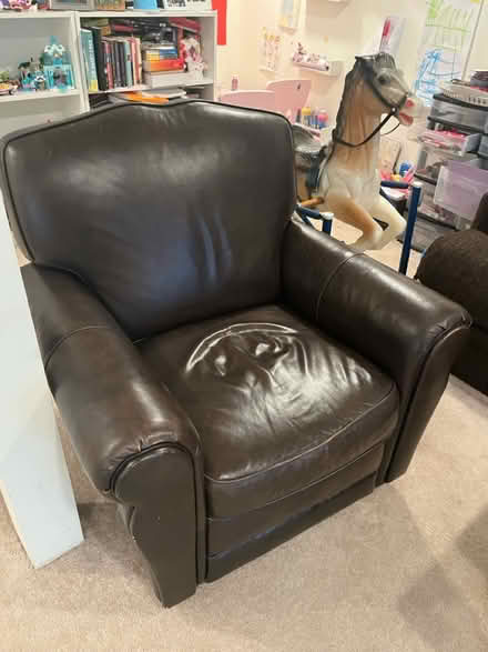 Photo of free Adult & child brown armchairs (Kensington) #1