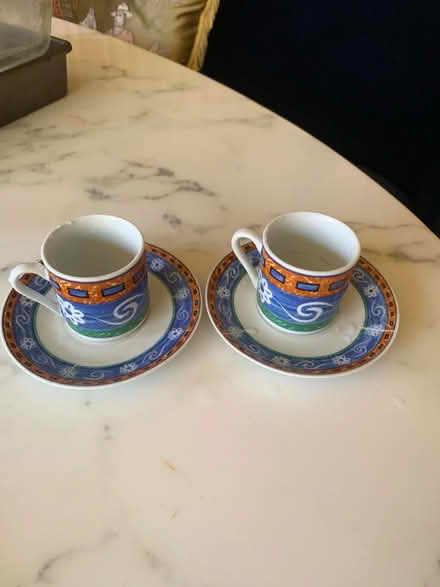 Photo of free 2 espresso cups & saucers (Berkeley) #1
