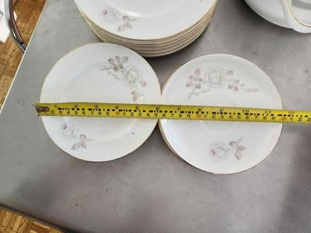 Photo of free Rose pattern China with gold rim (Bloomfield, NJ) #2
