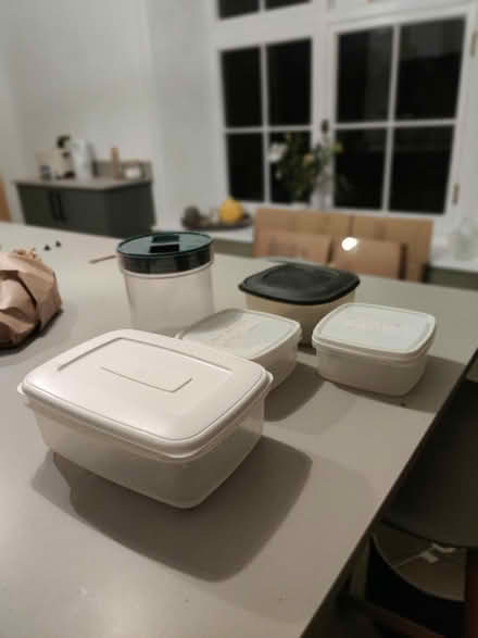 Photo of free 5 plastic storage tubs (Grange over sands) #1