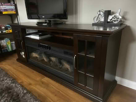 Photo of free TV cabinet with fake fire (KT11) #2