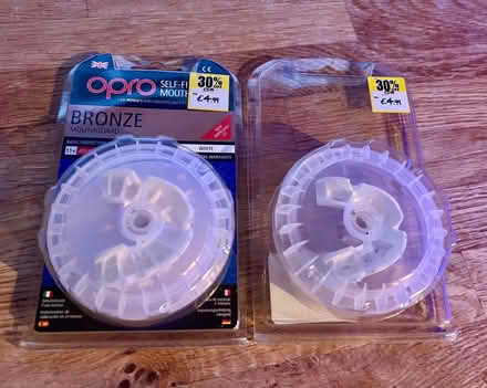 Photo of free 2 x OPRO Mouth Guards. Brand New. 1 x Junior, 1 x Senior (Raynes Park SW20) #1