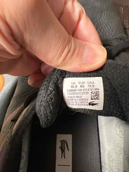 Photo of free Lacoste gore tex size 10.5 men shoes (Marks Gate IG7) #1