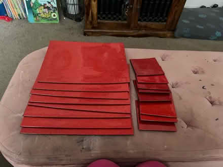 Photo of free Sparkly red placemat & coaster set (Barry CF62) #1