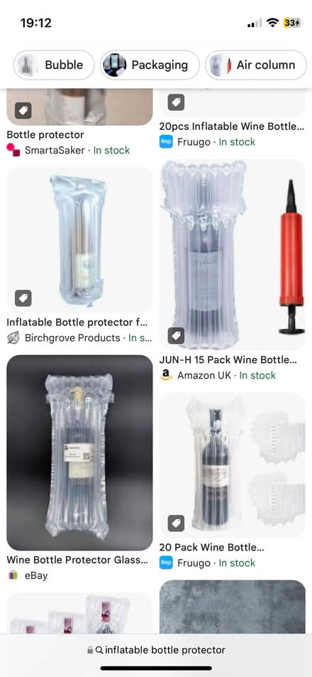Photo of free 4x inflated bottle protector (New Marston OX3) #1