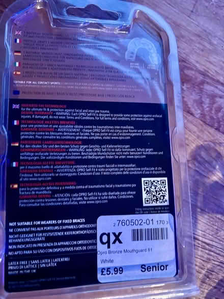 Photo of free 2 x OPRO Mouth Guards. Brand New. 1 x Junior, 1 x Senior (Raynes Park SW20) #2