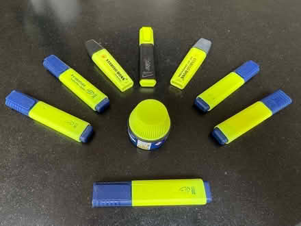 Photo of free Yellow highlighters and ink refill (South Woodford E18) #1