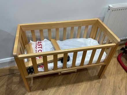 Photo of free Wooden next to bed crib John Lewis (Chingford) #1