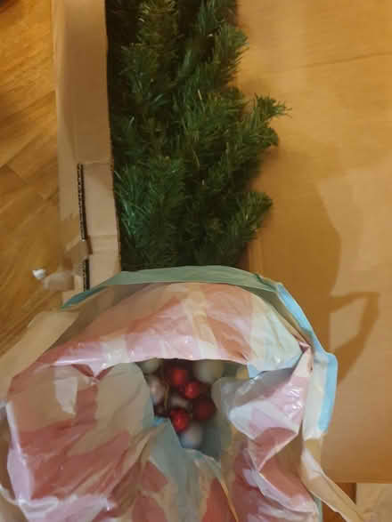 Photo of free Xmas tree, stand and decorations (Moortown LS17) #3