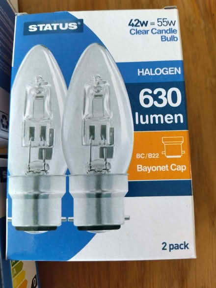 Photo of free 5 x unused packs of 2 halogen candle bulbs (Macclesfield SK11) #1