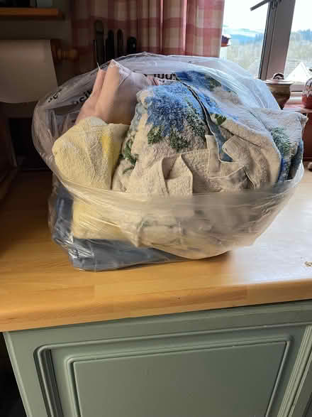 Photo of free Bag of towels and towelling sheet (Knighton LD7) #1