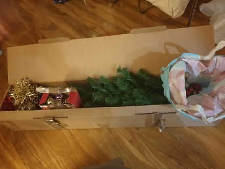 Photo of free Xmas tree, stand and decorations (Moortown LS17) #1
