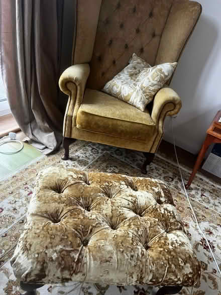 Photo of free Armchair & footstool x 2 (KT11) #1
