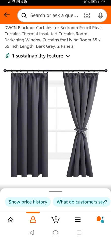 Photo of free 3 pairs of grey curtains (Berkhamsted) #1