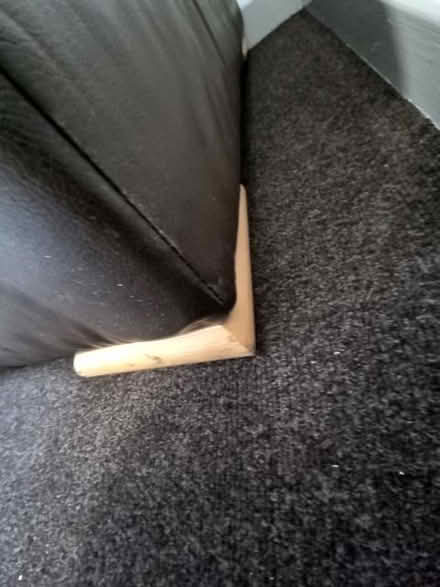 Photo of free Brown & Beige Leather Seat / Footrest / Puffe (Park Hill S2) #4