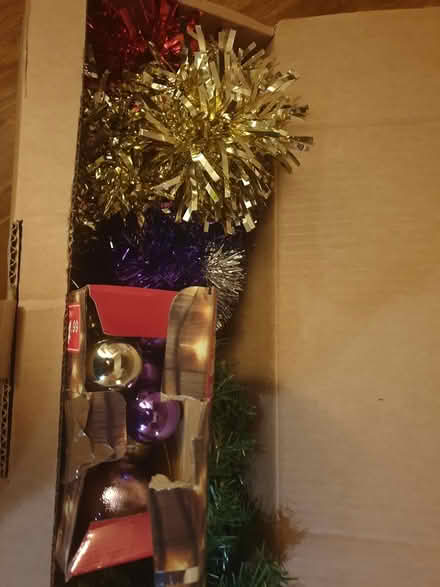 Photo of free Xmas tree, stand and decorations (Moortown LS17) #2