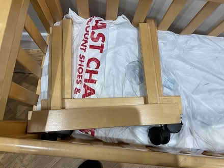 Photo of free Wooden next to bed crib John Lewis (Chingford) #2
