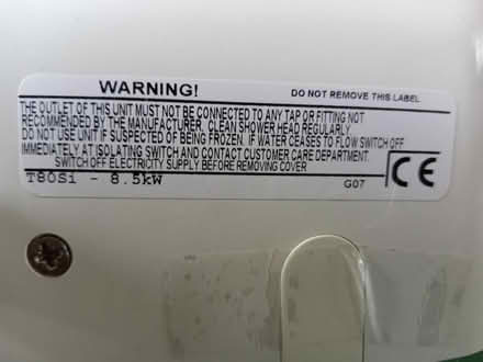 Photo of free Triton T80si, 8.5kW shower (CF83, Caerphilly) #2