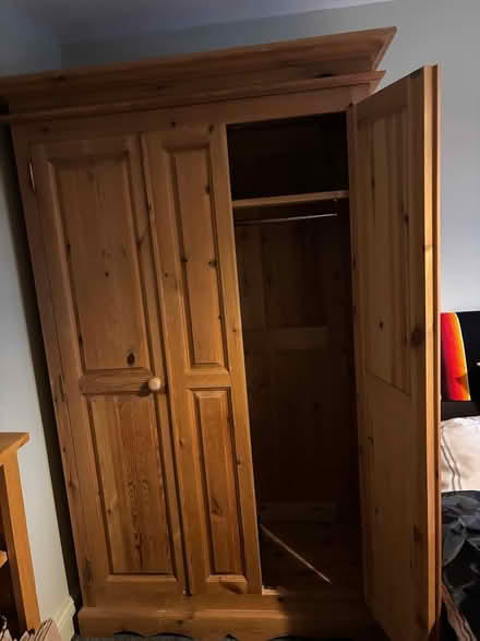 Photo of free Solid Pine Double Wardrobe (Thurrock RM17) #3