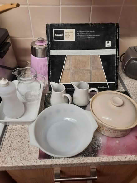 Photo of free Various kitchenware & floor tiles (CA7) #1