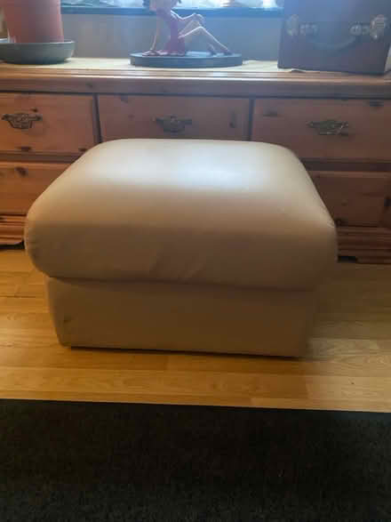 Photo of free Leather Footstool/ Pouffe (Portsmouth PO2) #1