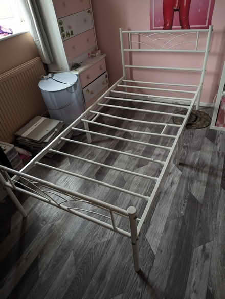 Photo of free Single mattress and bed frame (Witham CM8) #1