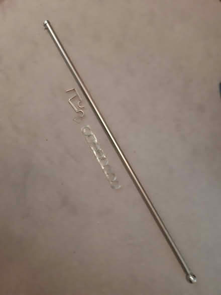 Photo of free Chrome curtain poles with rings (Barkingside IG5) #4