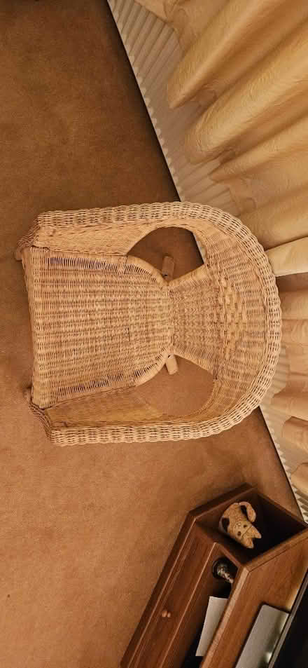 Photo of free Wicker chair (HG3, Spofforth) #2