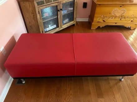 Photo of free Red bench 5 ft x 2 ft great shape (Chalfont 18914) #3