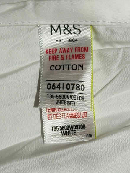 Photo of free M&S King Size Bed Valance - White (Penrith CA11) #4